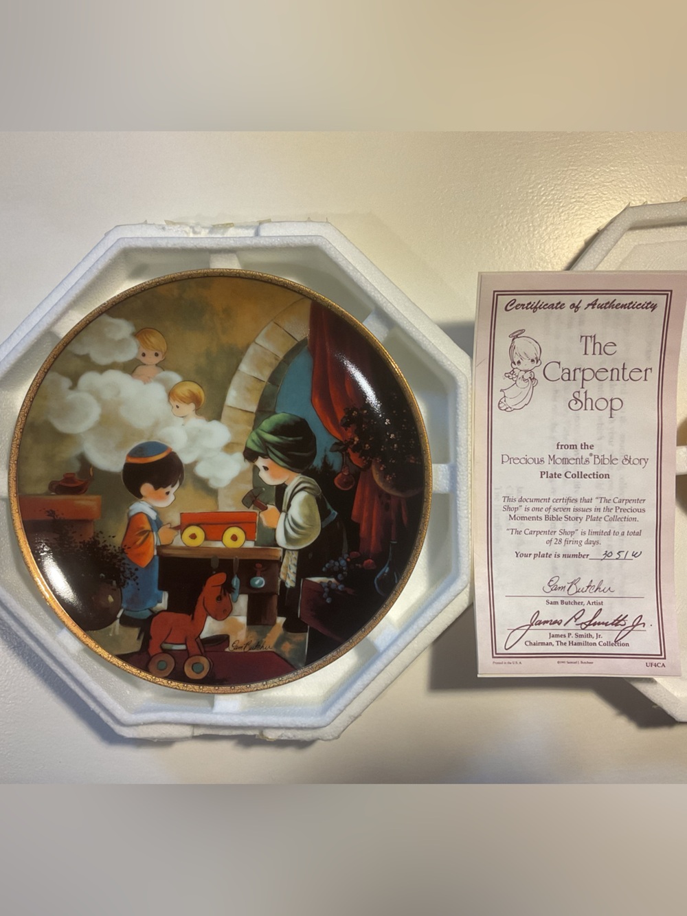 Precious Moments collectible plate